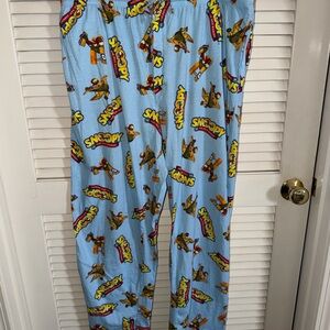 Peanuts Snoopy -Red Barron- Blue Pajama Bottoms